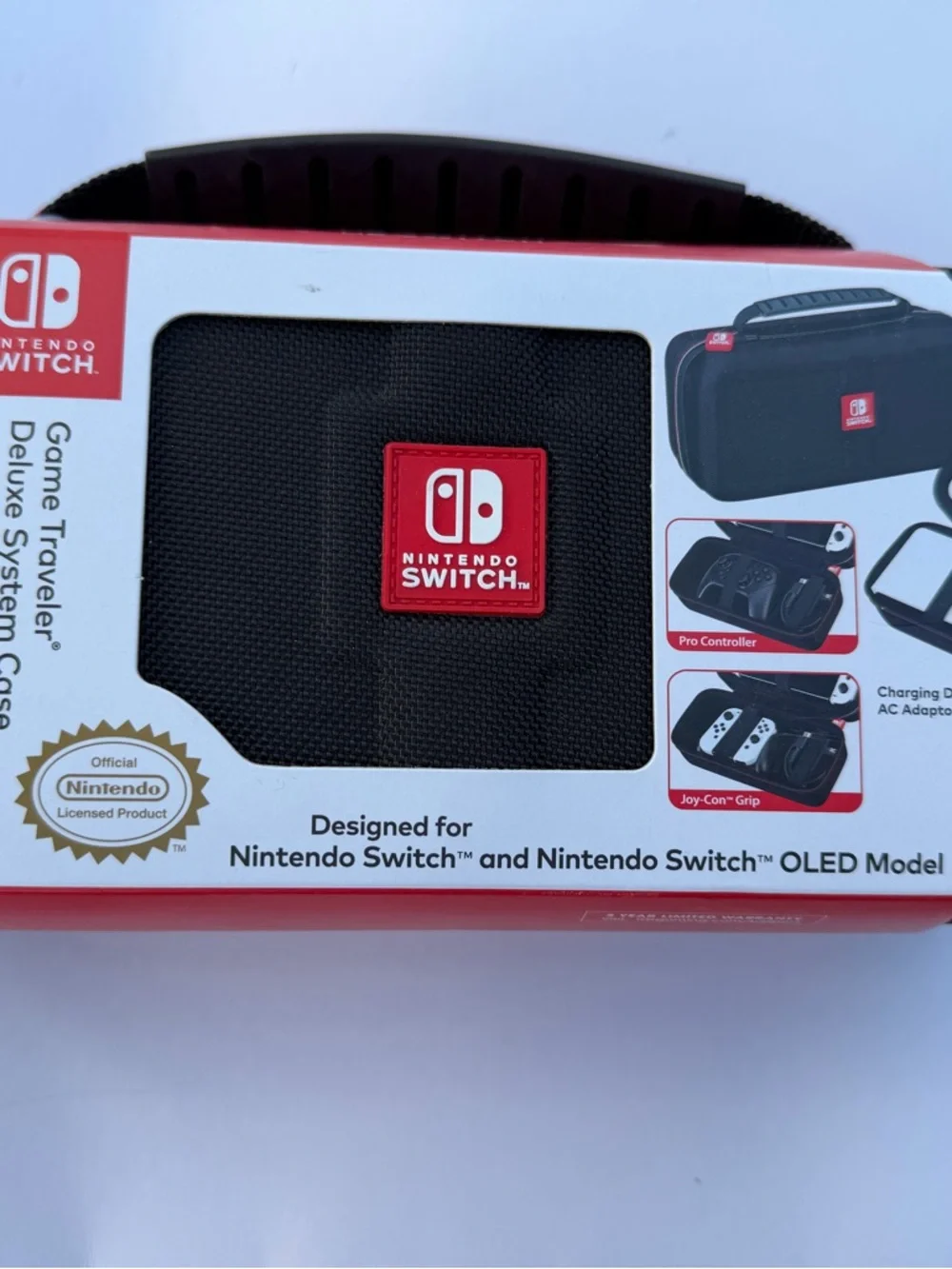 Nintendo Switch Black and Red Game Traveler Deluxe System Case